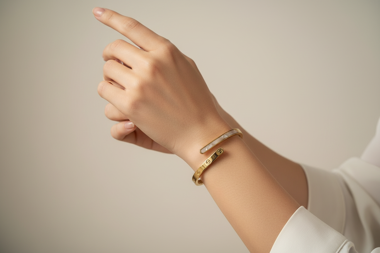 Bracelet Armure porté