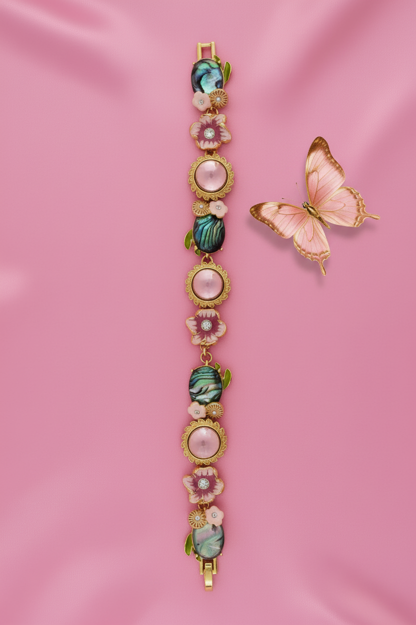Bracelet avec papillon - vue verticale