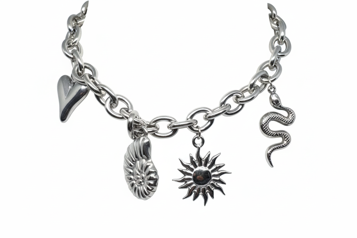 Bracelet céleste détail fond blanc