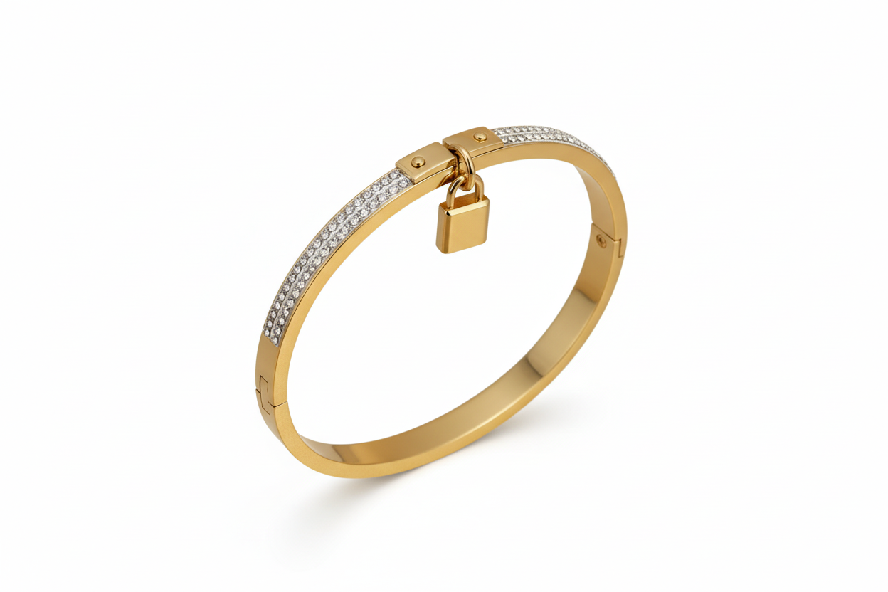 Bracelet Cadenas flat lay fond blanc