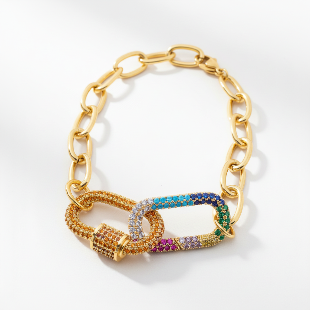 Bracelet carabine double - vue 1