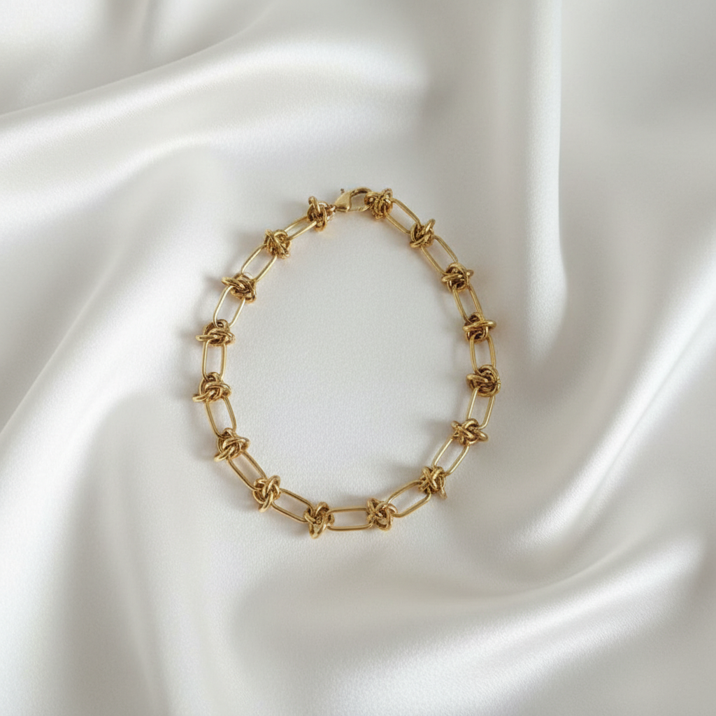 Bracelet chaîne nœuds