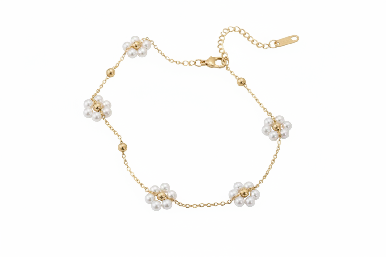 Bracelet cheville nuage fond blanc angle 2