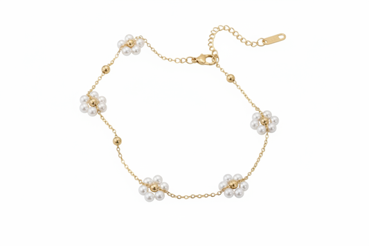 Bracelet cheville nuage fond blanc angle 2