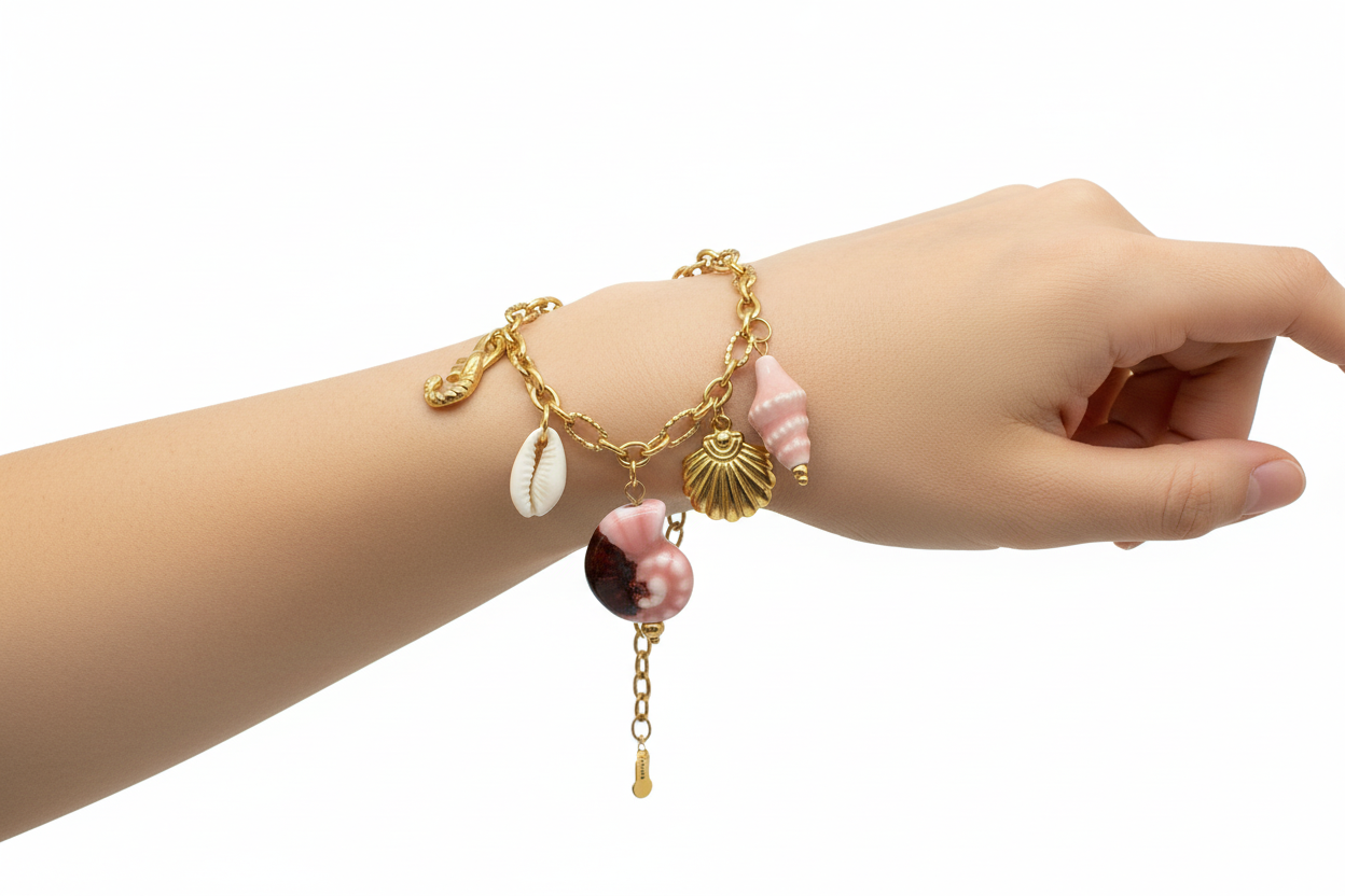 Bracelet Coquille sur poignet vue 1