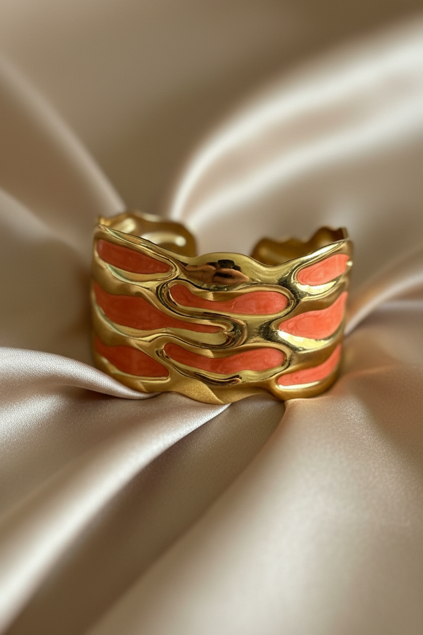 Bracelet corail close-up