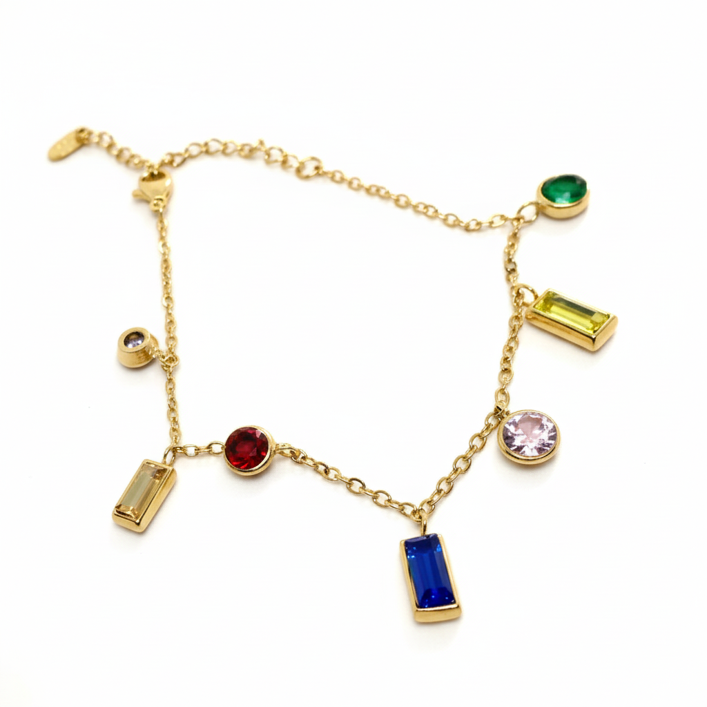 Bracelet cristal de couleur - Détail