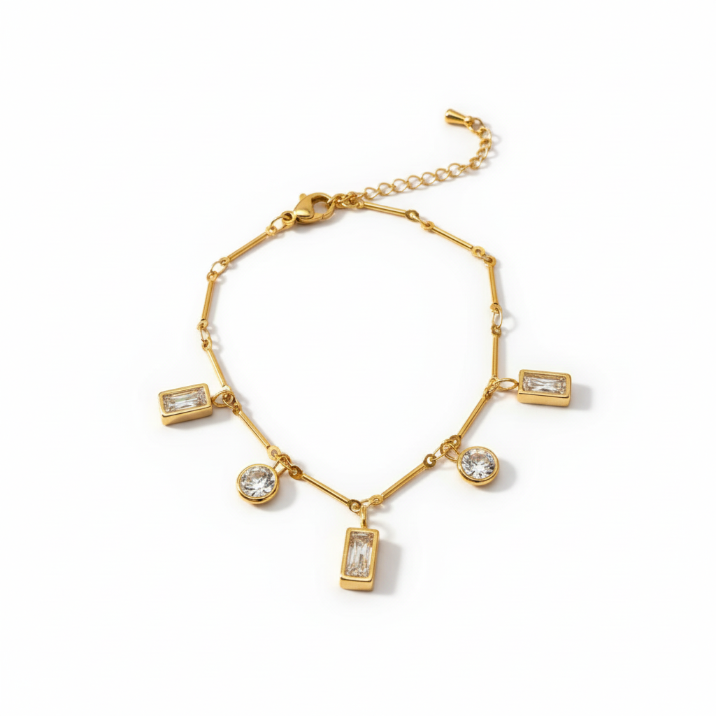 Bracelet cristal nacré - Vue complète