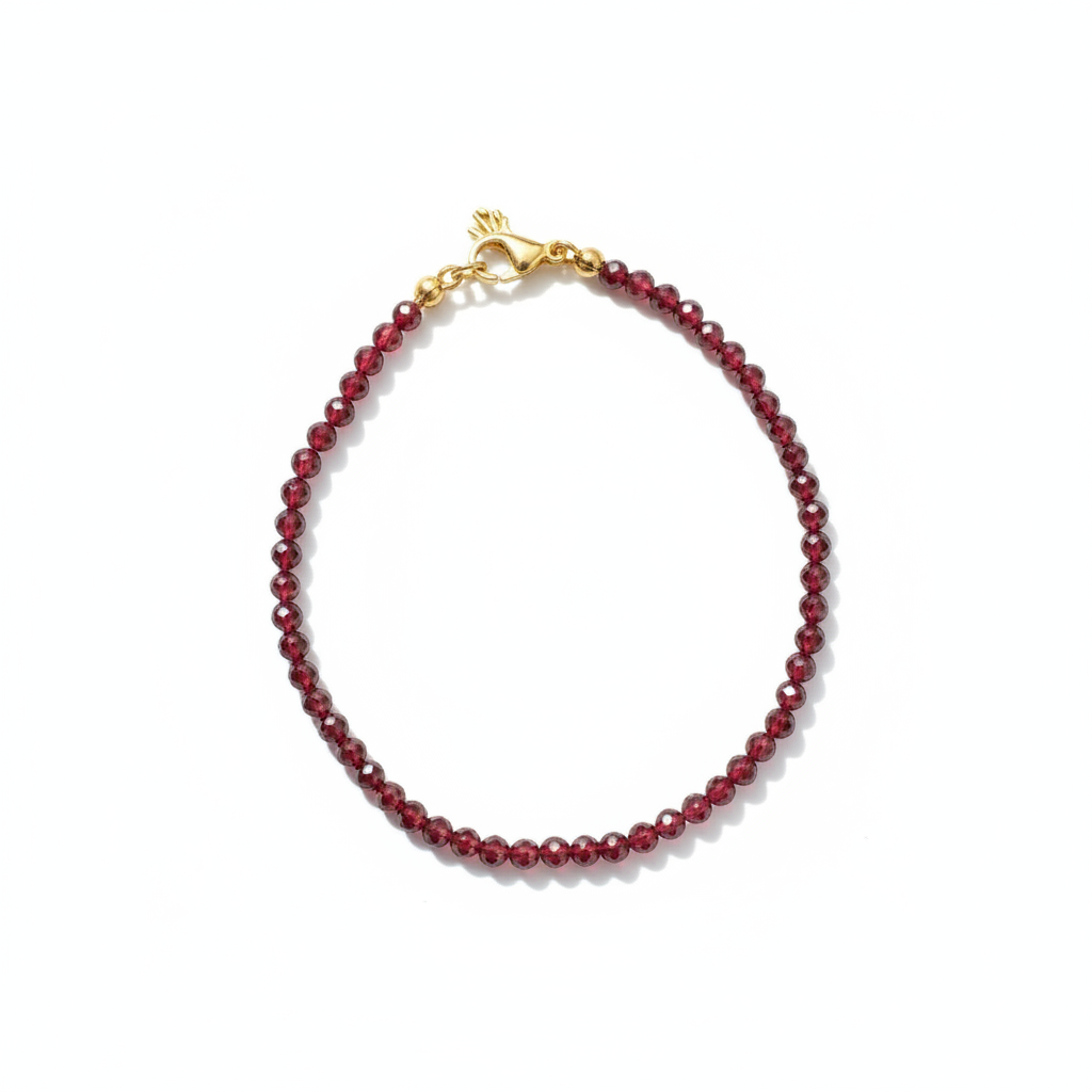 Bracelet grenat - vue complète