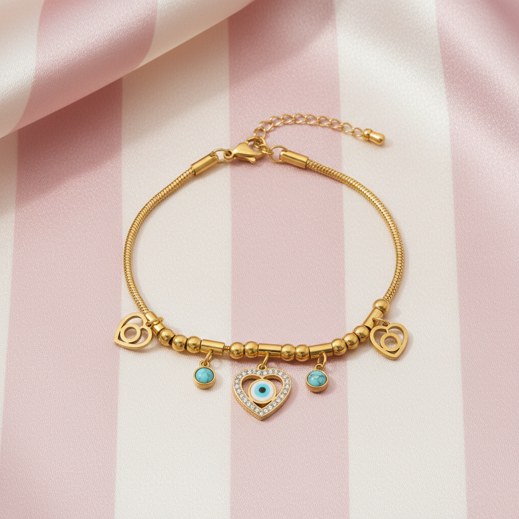 Bracelet œil maléfique face