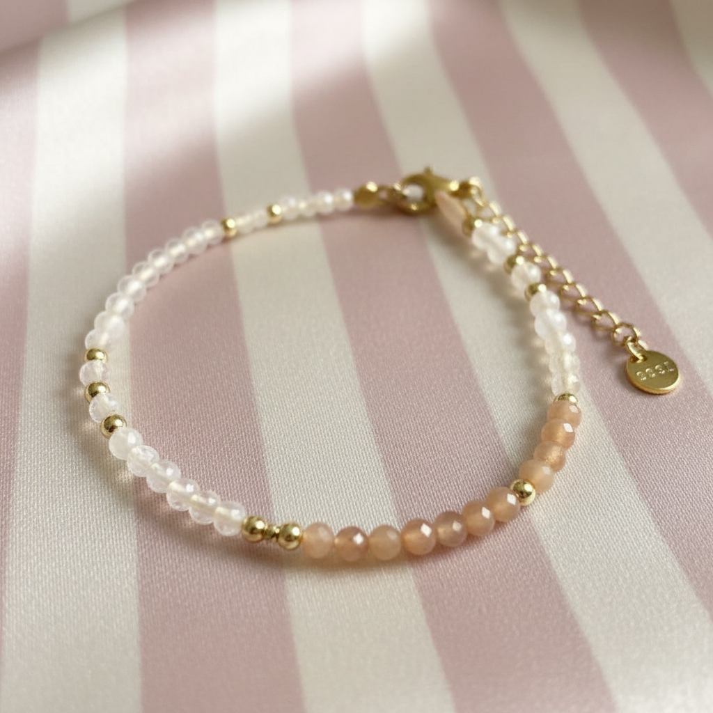 Bracelet moonstone détail