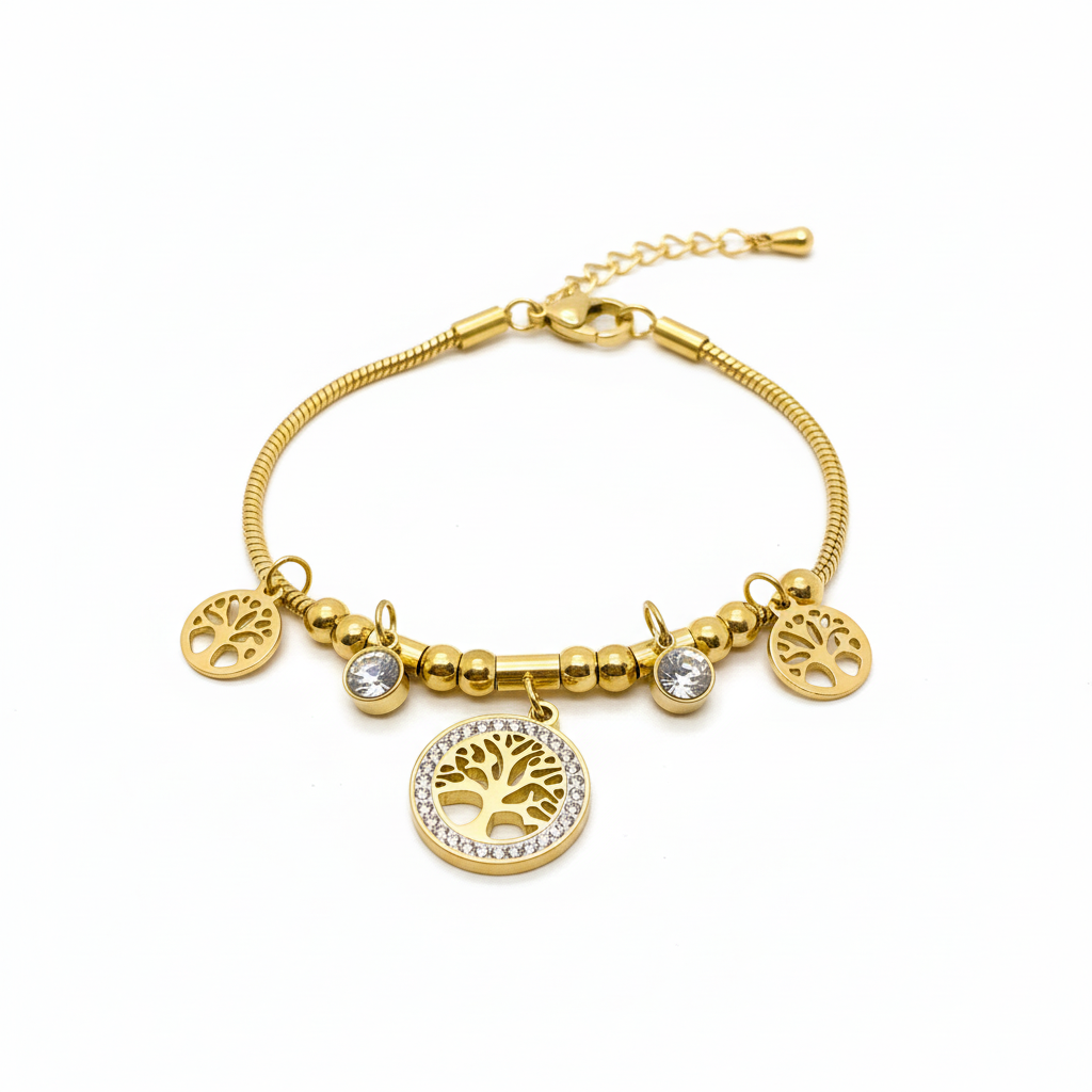 Bracelet nature fond blanc