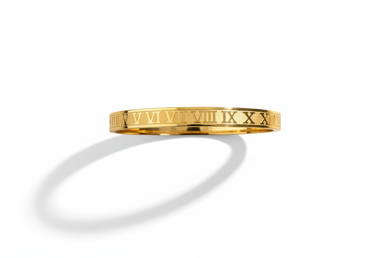 Bracelet Romain flat lay fond blanc