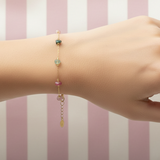 Bracelet tourmaline - vue portée 1
