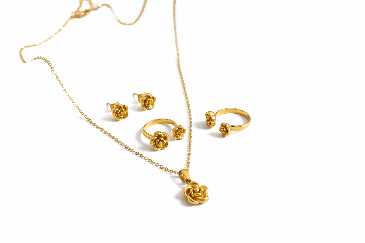 Collection rose avec 1 bague