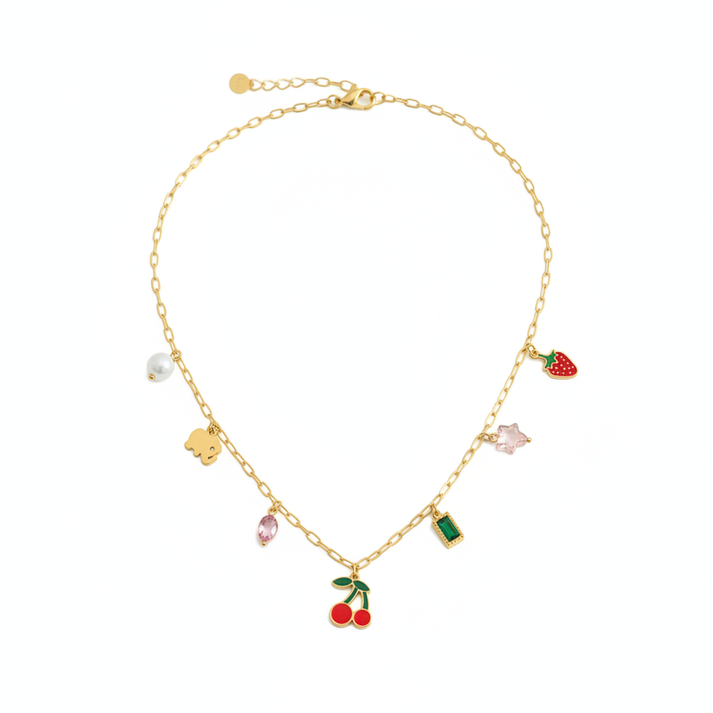 Collier Frutti vue complète sur fond blanc