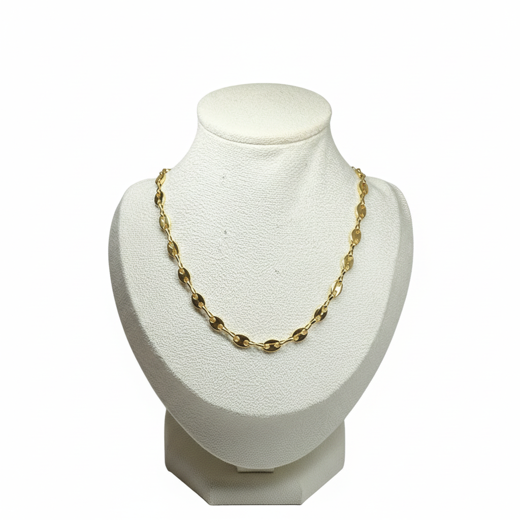 Collier graine d'or - vue de face sur buste