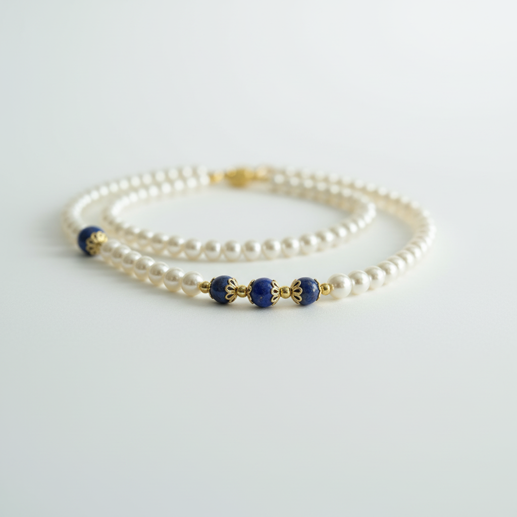 Collier Lapis-lazuli - détail lapis