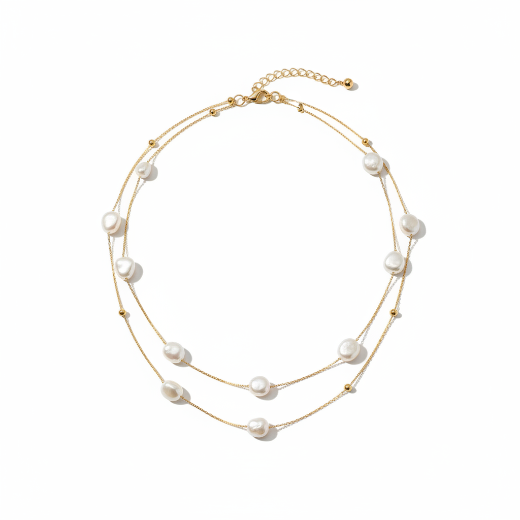 Collier Sautoir perla - de face sans buste