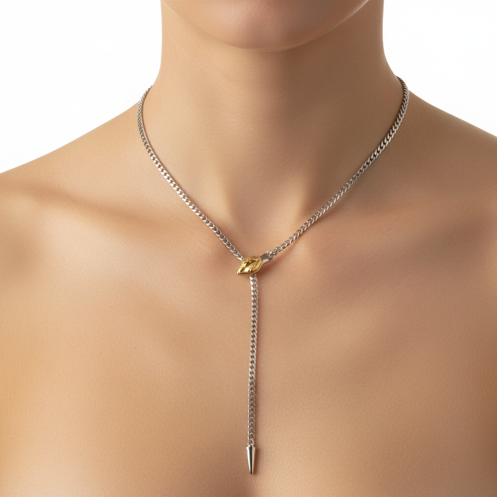 Collier Serpent - Porté vue complète