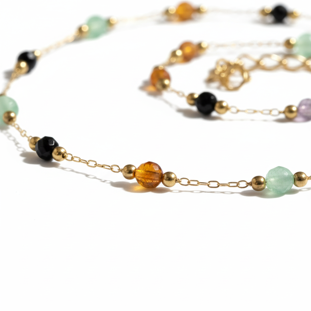 Parure Ambre macro