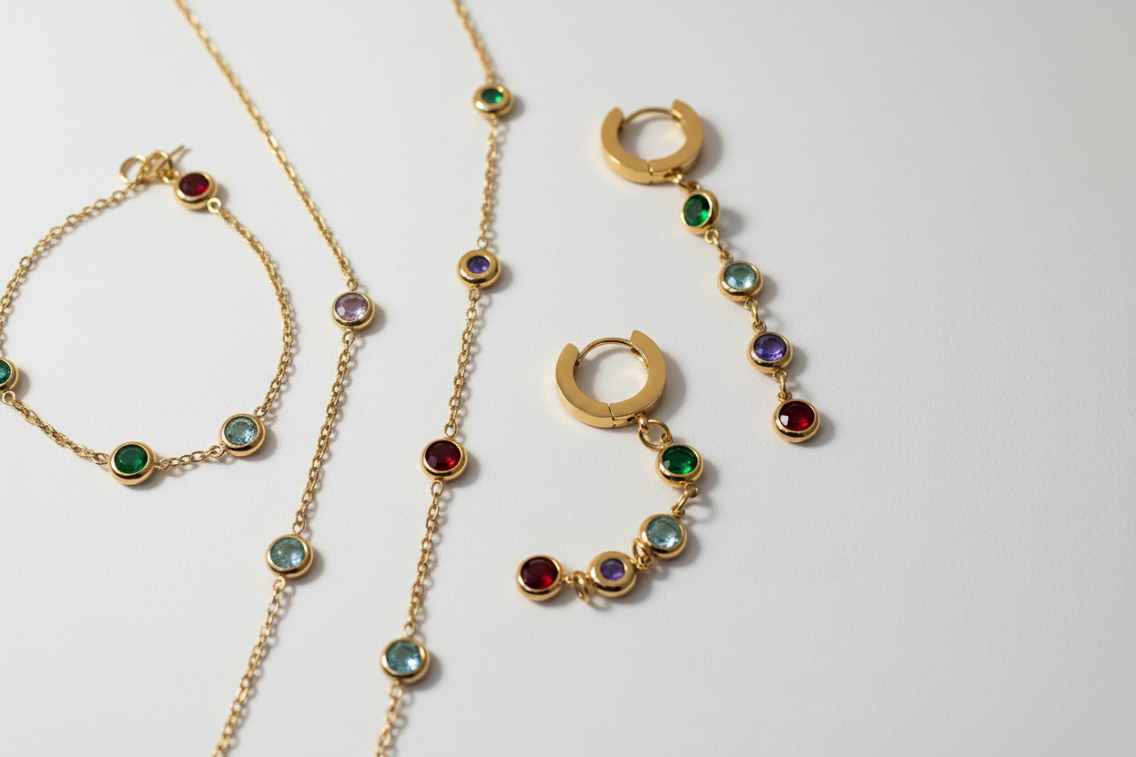 Parure flat lay 2