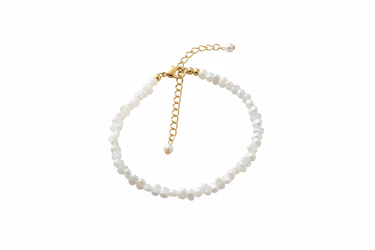 Parure pierres de Lune fond blanc détail fermoir