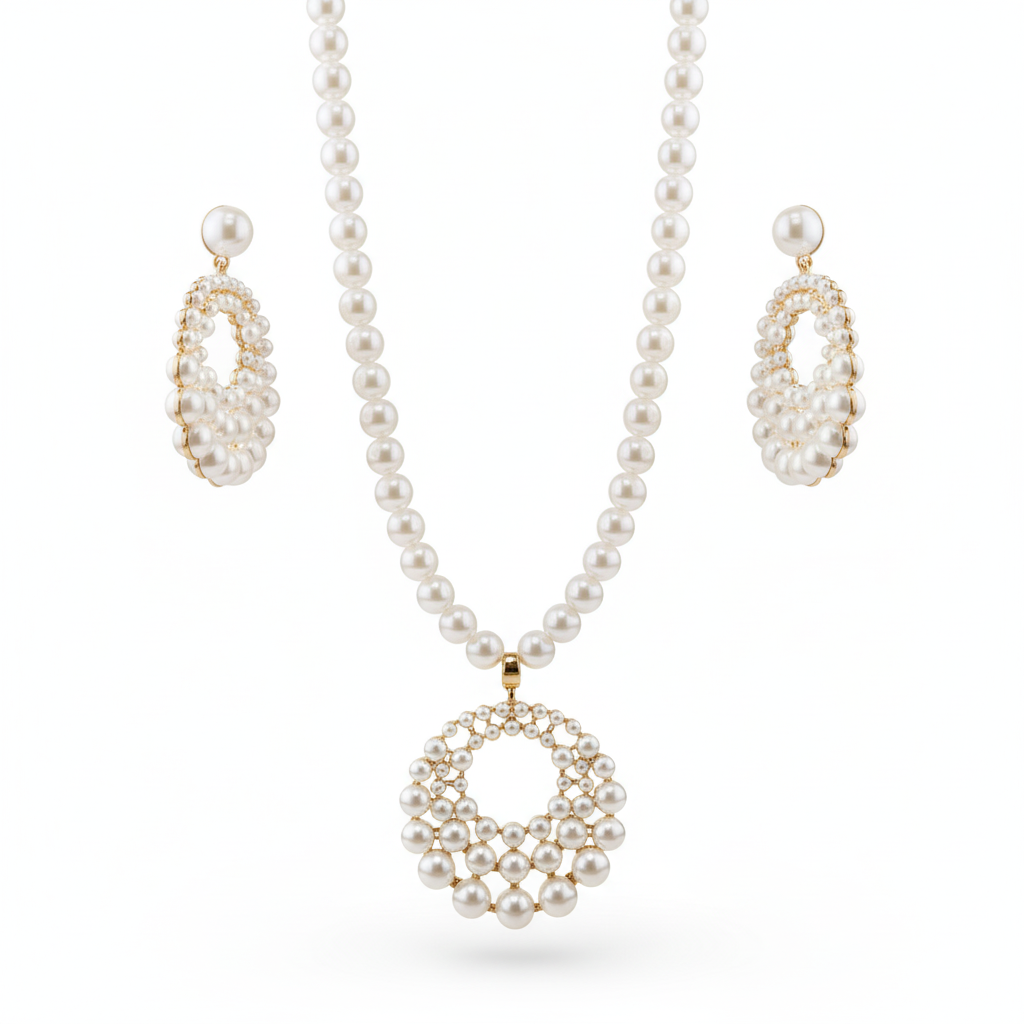Parure Tina - ensemble collier et boucles d'oreilles