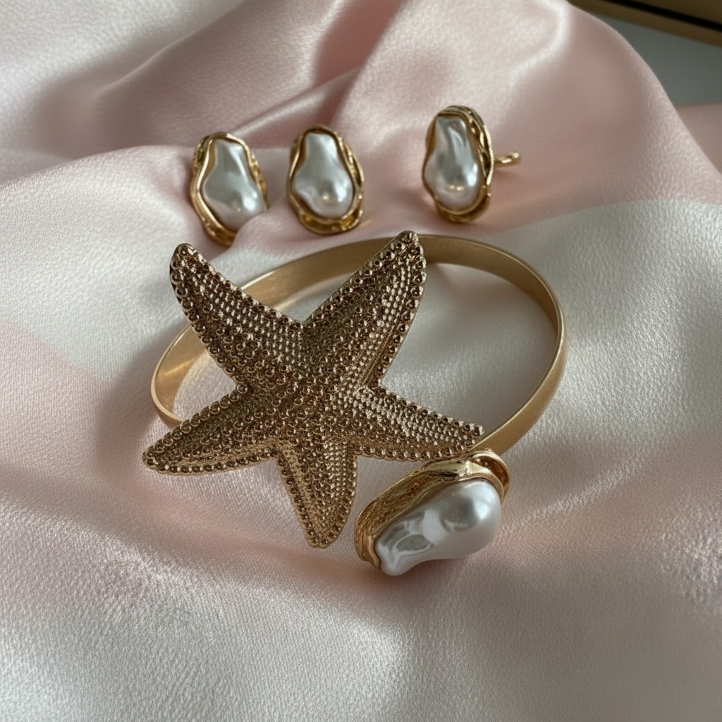 Parure étoile de mer – rayures